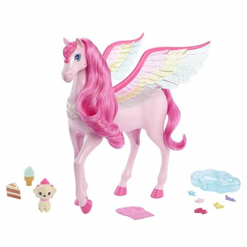 Foto van Paard barbie pegasus roze