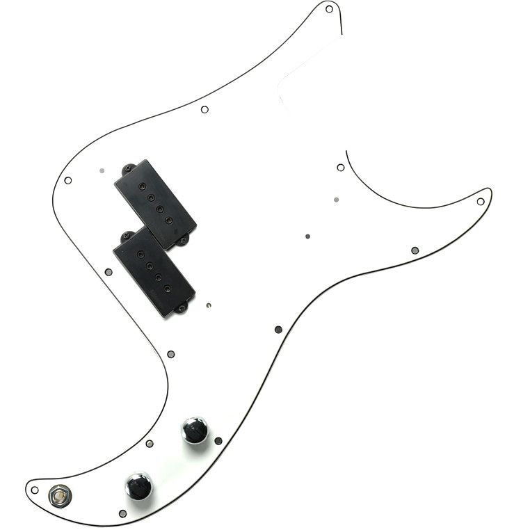 Foto van Dimarzio model p replacement pickguard basgitaar slagplaat set