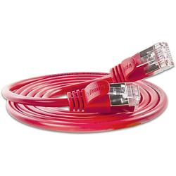 Foto van Slim wirewin pkw-light-stp-k6 1.0 rt rj45 netwerkkabel, patchkabel cat 6 u/ftp 1.00 m rood 1 stuk(s)