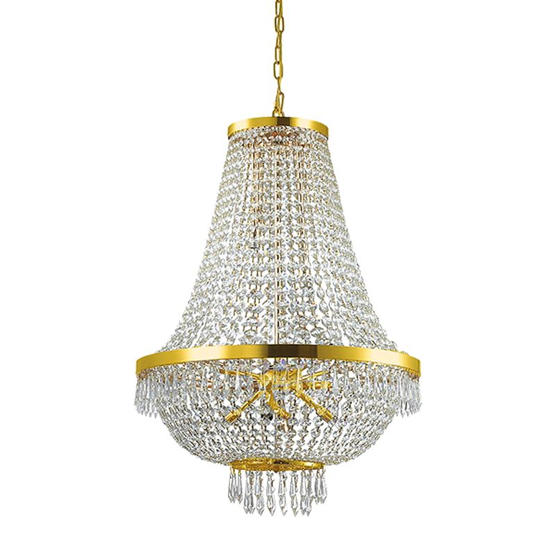 Foto van Ideal lux - caesar - hanglamp - metaal - g9 - goud