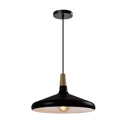 Foto van Quvio hanglamp rond zwart - quv5132l-black