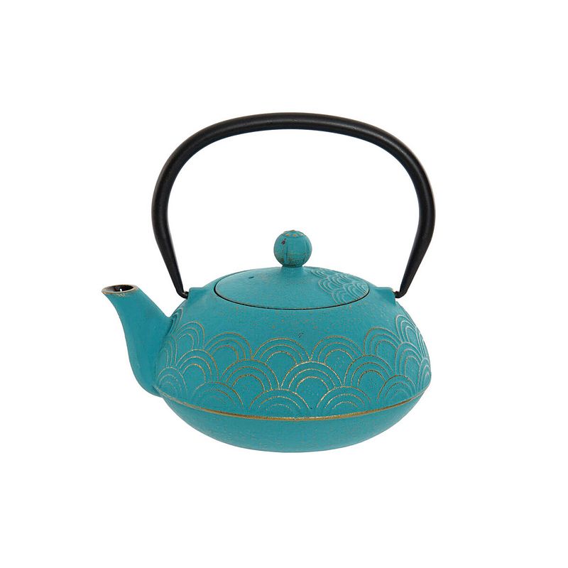 Foto van Theepot dkd home decor blauw roestvrij staal (900 ml)