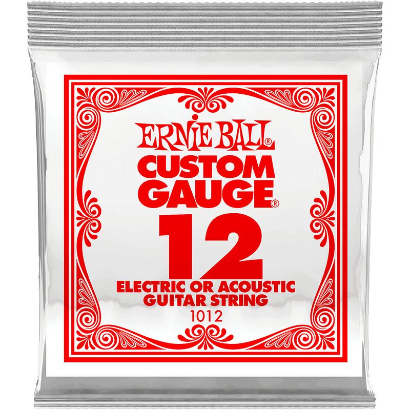 Foto van Ernie ball 1012 plain steel .012 losse gitaarsnaar