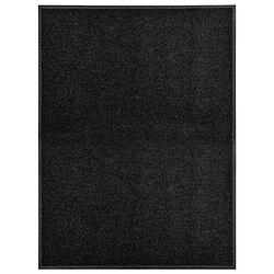 Foto van Vidaxl deurmat wasbaar 90x120 cm zwart