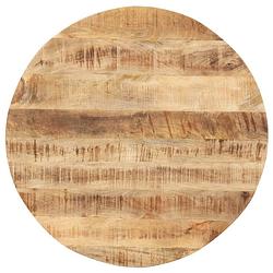 Foto van Vidaxl tafelblad rond 15-16 mm 50 cm massief mangohout