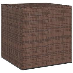 Foto van Vidaxl tuinbox 100x97,5x104 cm polyetheen rattan bruin