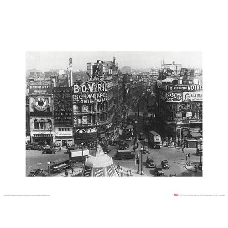 Foto van Kunstdruk time life piccadilly circus london 1942 30x40cm