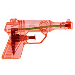 Foto van Waterpistool/waterpistolen rood 13 cm - waterpistolen