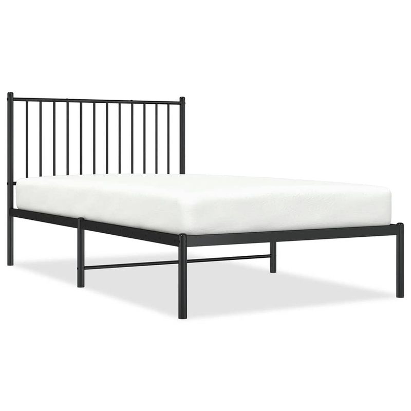 Foto van The living store bedframe classic s - metalen - 196x104.5x90.5 cm - robuust en tijdloos design