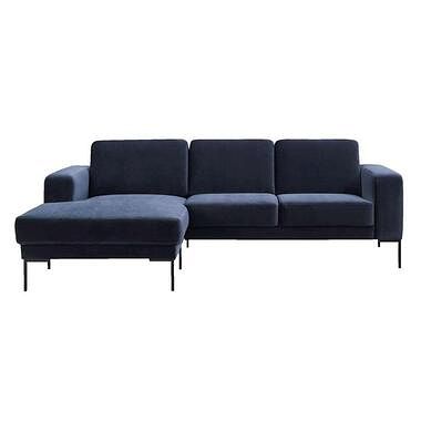 Foto van Hoekbank tom small - stof letto blauw 1022 - leen bakker