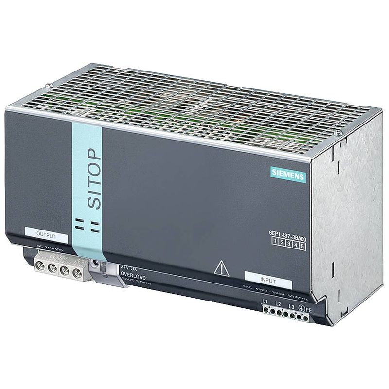 Foto van Siemens 6ep1437-3ba00-8aa0 din-rail netvoeding inhoud: 1 stuk(s)