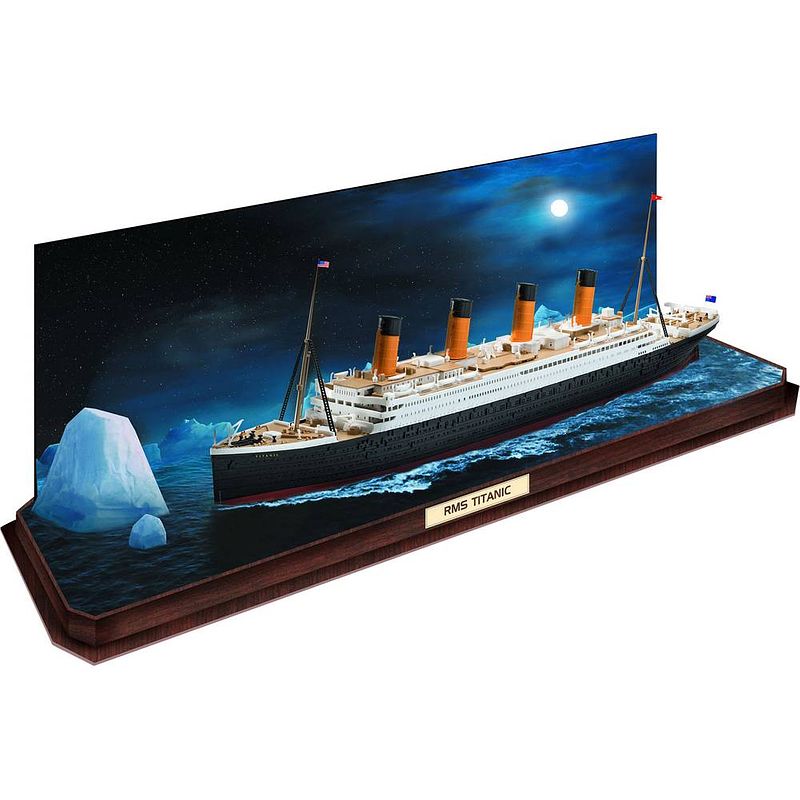 Foto van Revell 05599 rms titanic + 3d puzzle eisberg boot (bouwpakket) 1:600