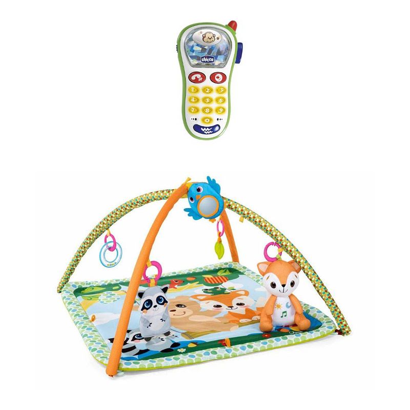 Foto van Chicco bundel - speelkleed - magic forest - relax & play & rammelaar - baby fototelefoon