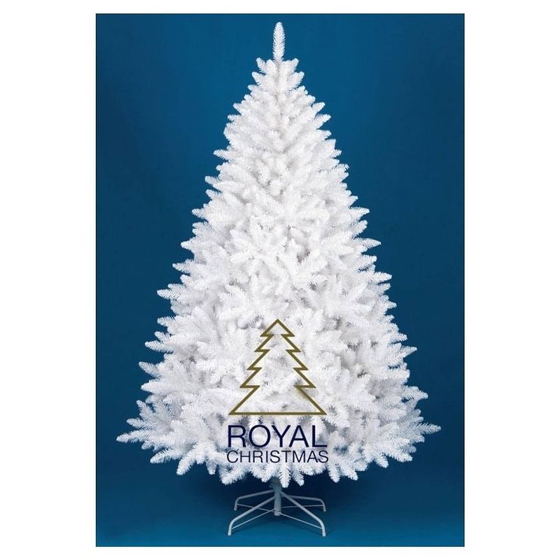 Foto van Royal christmas witte kunstkerstboom washington promo 210cm