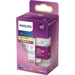 Foto van Philips lighting 871951430760500 led-lamp energielabel f (a - g) gu5.3 reflector 2.9 w = 20 w warmwit (ø x l) 51 mm x 46 mm 1 stuk(s)