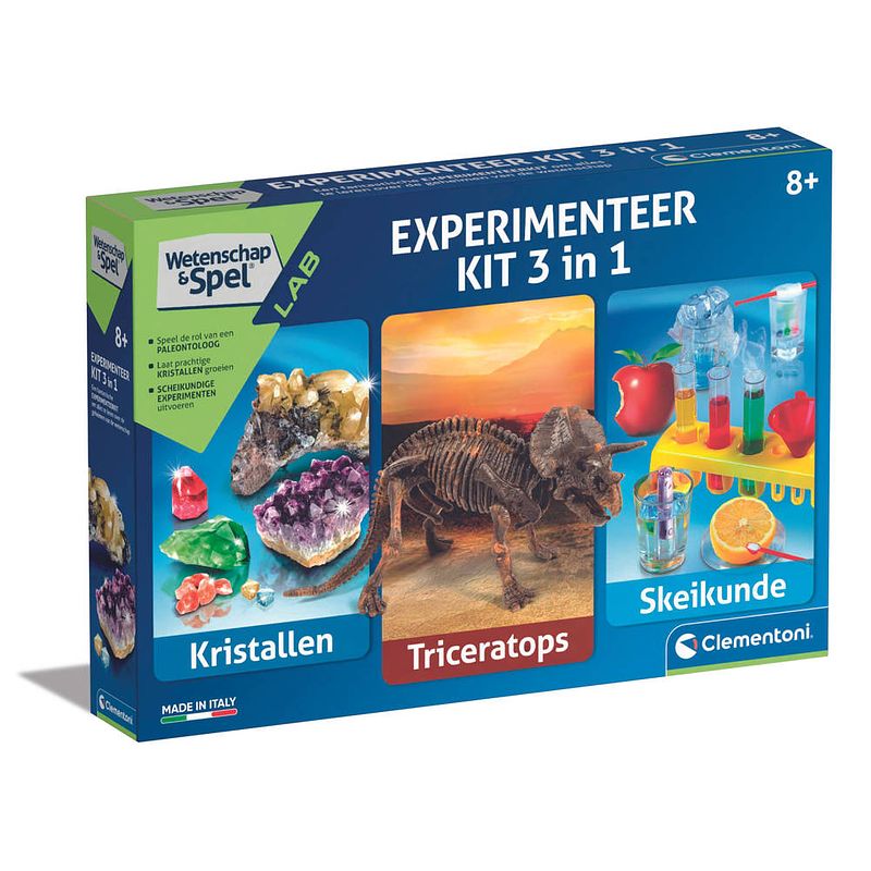 Foto van Clementoni experimenteer kit 3-in-1