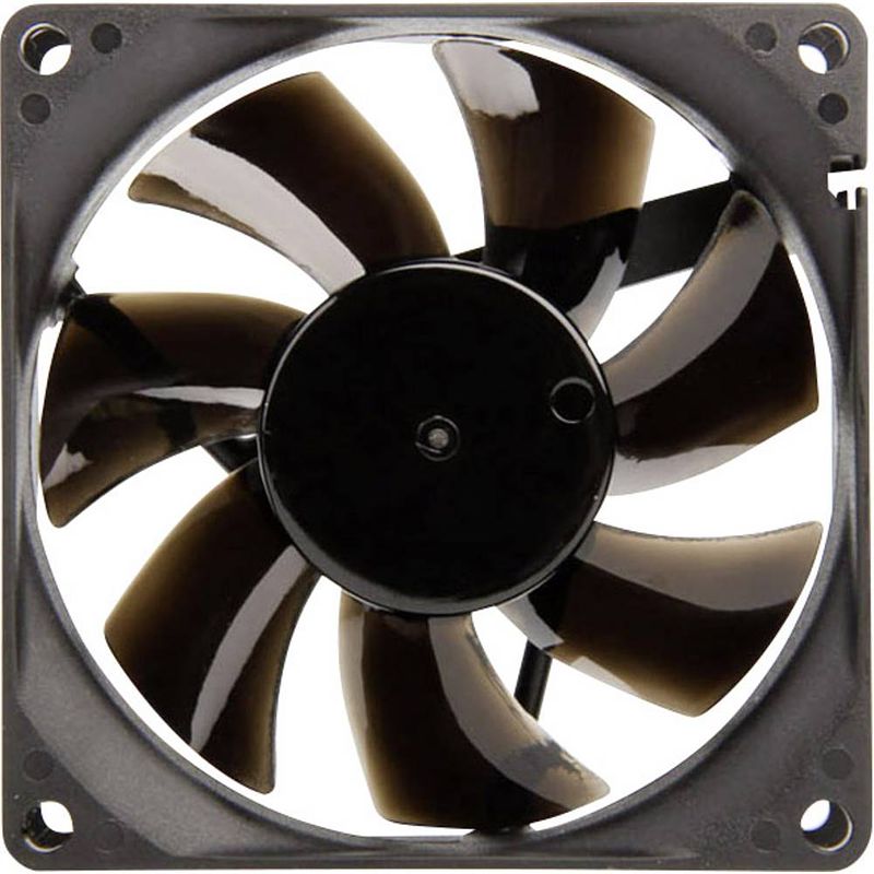 Foto van Noiseblocker blacksilent pro p-p pc-ventilator zwart (b x h x d) 80 x 80 x 25 mm