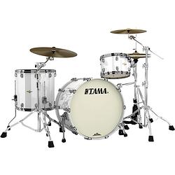 Foto van Tama ma32czbns-pwh starclassic maple piano white 3d. shellset black nickel hardware