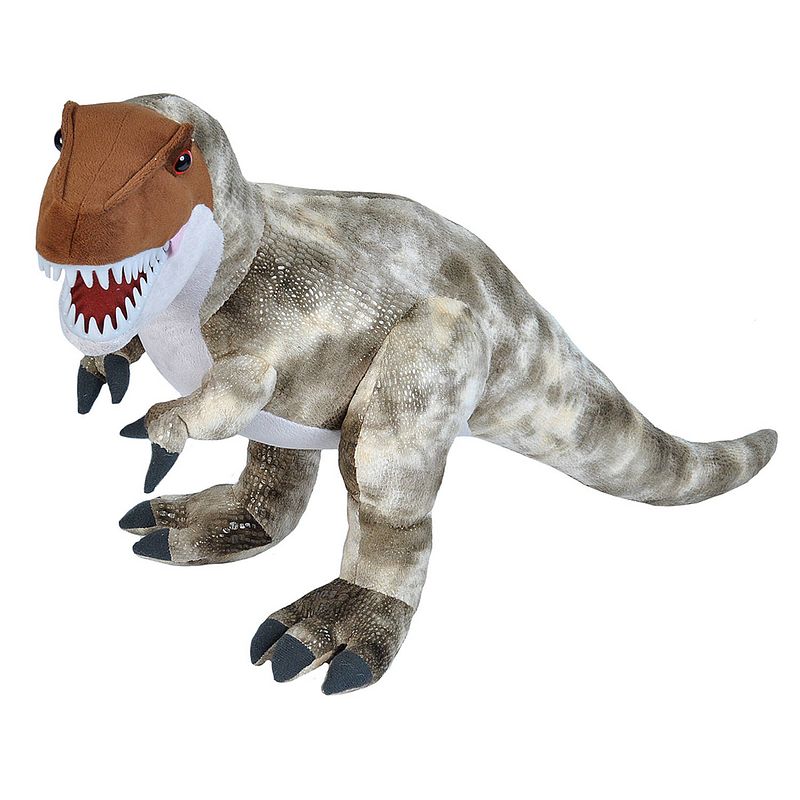 Foto van Wild republic knuffel t-rex 63 cm pluche grijs