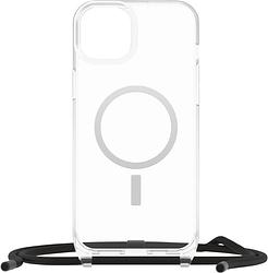 Foto van Otterbox react apple iphone 15 plus back cover transparant met koord