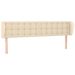 Foto van The living store hoofdbord - klassiek - bed - 183x23x78/88 cm - crème