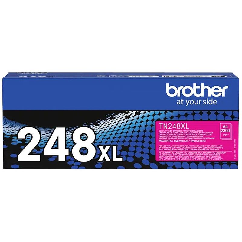 Foto van Brother tonercassette tn-248xlm tn248xlm origineel magenta 2300 bladzijden