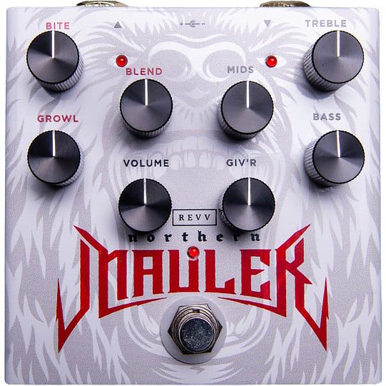 Foto van Revv northern mauler glenn fricker signature 2-in-1 distortion effectpedaal