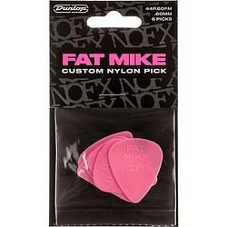 Foto van Dunlop 44p060fm fat mike custom nylon 0,60mm plectrumset (6 stuks)