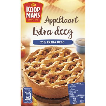 Foto van Koopmans appeltaart extra deeg mix 550g bij jumbo