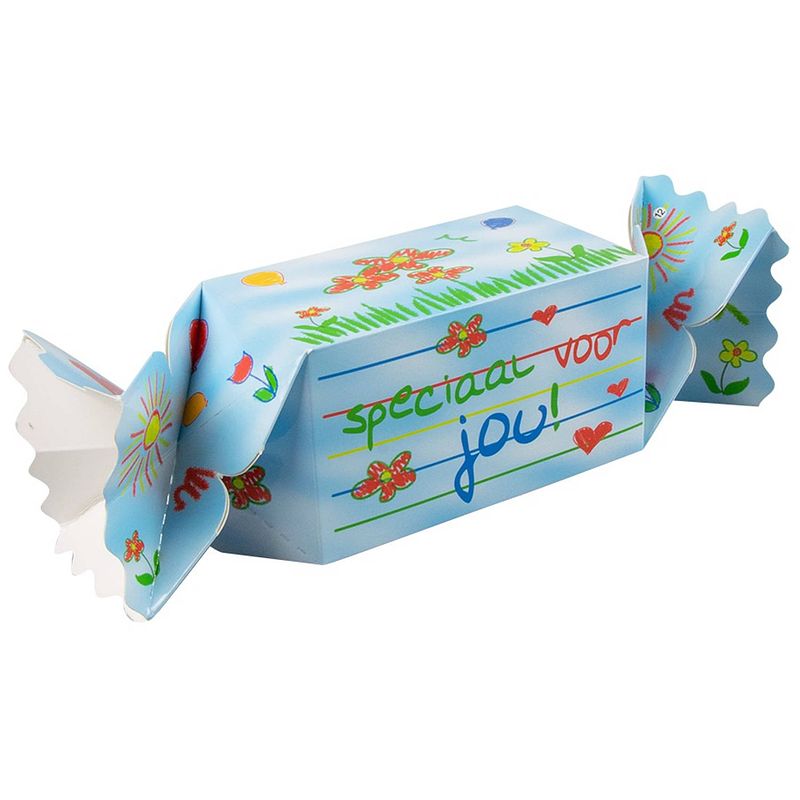 Foto van Paper dreams cadeauverpakking speciaal junior 20 cm karton blauw