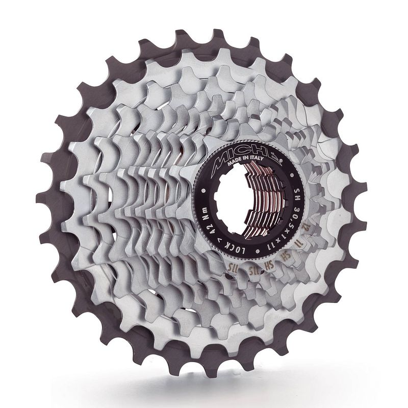 Foto van Miche cassette 11v shimano light primato 11-34 zilver