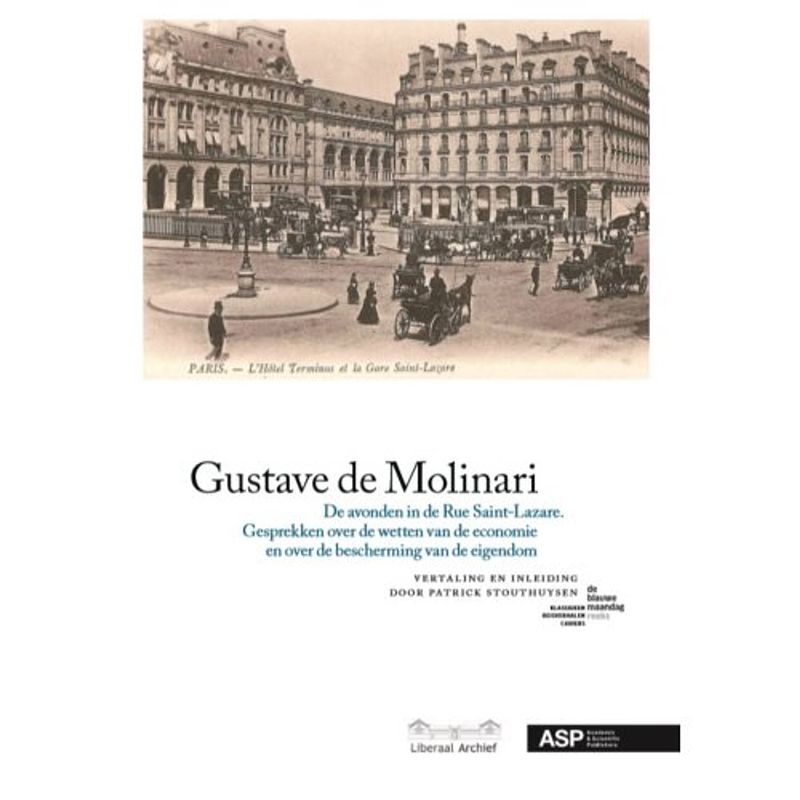 Foto van Gustave de molinari. de avonden in de rue