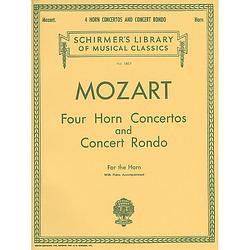 Foto van G. schirmer - w.a. mozart - four horn concertos voor f-hoorn