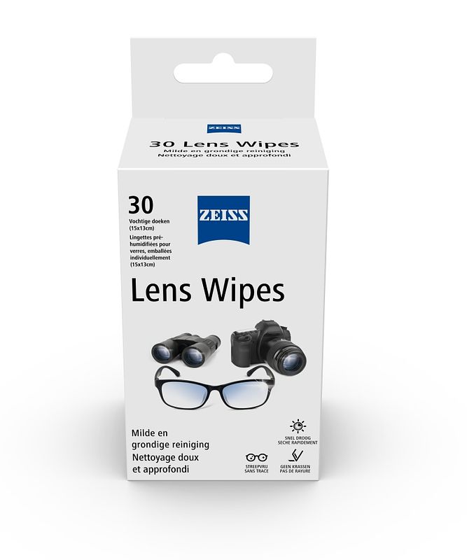 Foto van Zeiss lens wipes