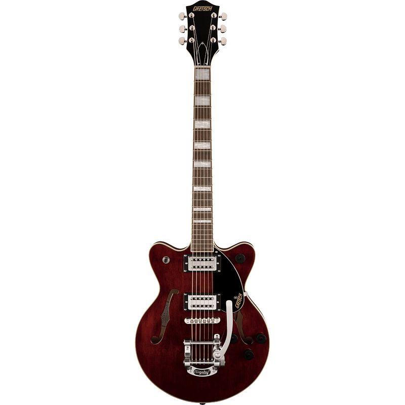 Foto van Gretsch g2655t streamliner centerblock junior walnut stain semi-akoestische gitaar