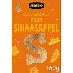 Foto van Jumbo chocoladeletter puur sinaasappel s 160g aanbieding bij jumbo | 2 voor 4.50