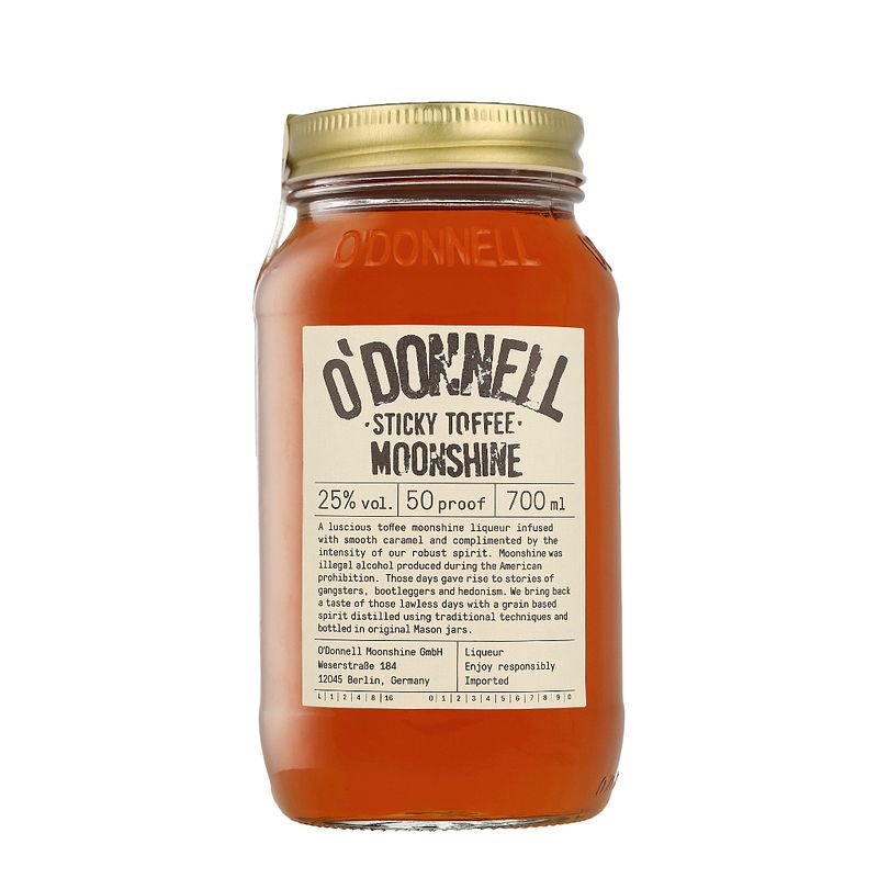 Foto van O'sdonnel moonshine sticky toffee 50 proof 70cl whisky