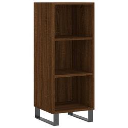 Foto van Vidaxl dressoir 34,5x32,5x90 cm bewerkt hout bruineikenkleurig