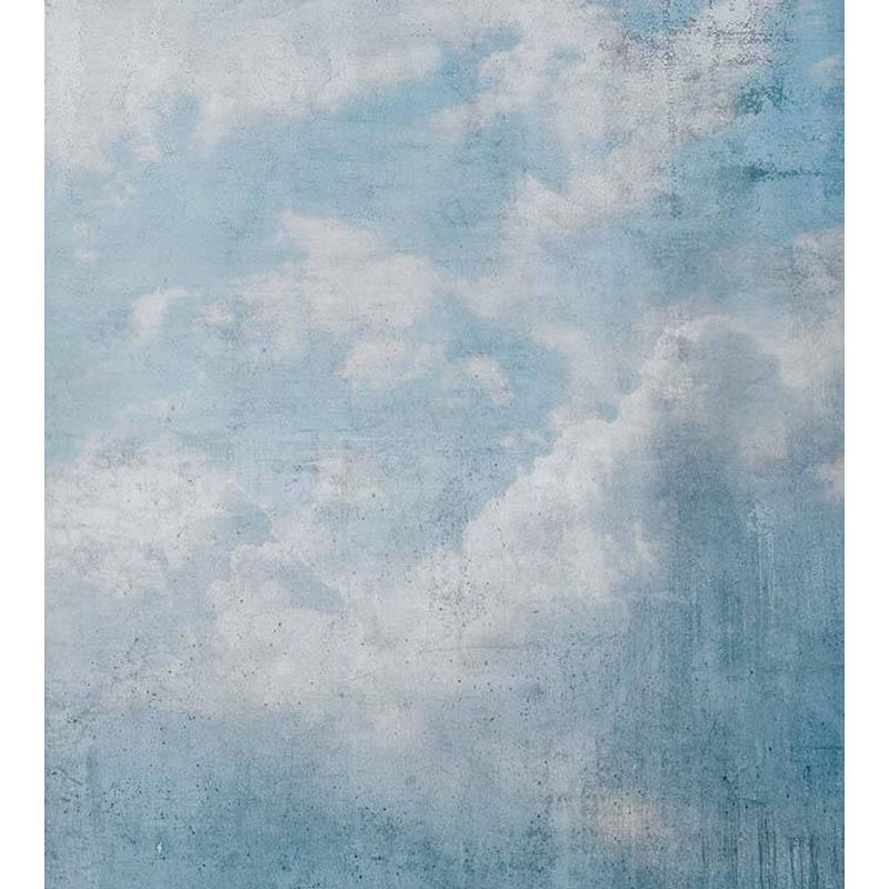 Foto van Dimex blue clouds abstract fotobehang 225x250cm 3-banen