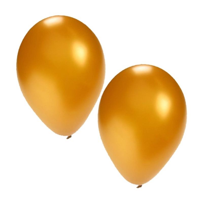 Foto van Gouden ballonnen 45x stuks - ballonnen