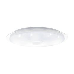 Foto van Eglo lanciano plafondlamp - led - ø 66 cm - wit/zilver - dimbaar