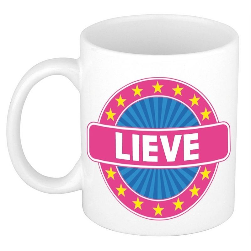 Foto van Lieve naam koffie mok / beker 300 ml - namen mokken