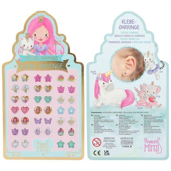 Foto van Princess mimi sticker oorbellen