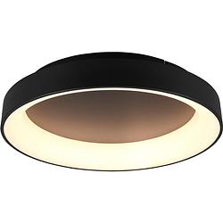 Foto van Led plafondlamp - plafondverlichting - trion gurano - 48w - aanpasbare kleur - afstandsbediening - dimbaar - rond - mat