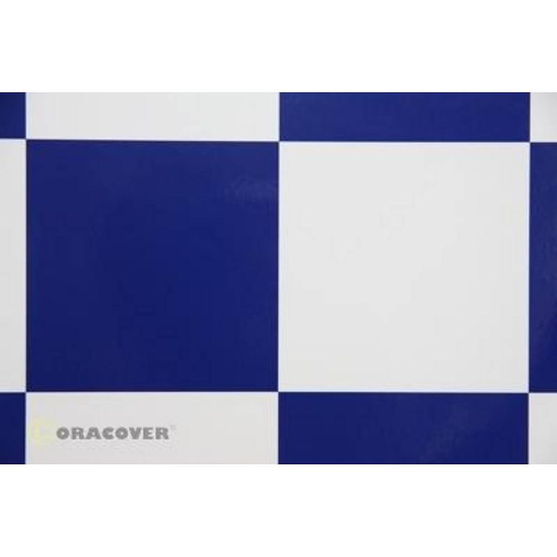 Foto van Oracover 691-010-052-010 strijkfolie fun 6 (l x b) 10 m x 60 cm wit, donkerblauw