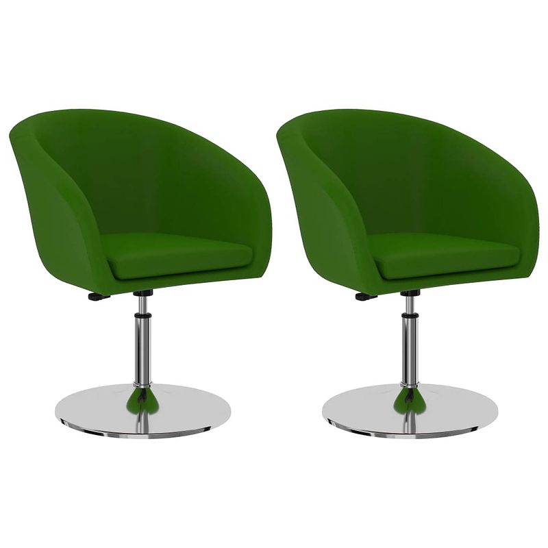 Foto van Vidaxl eetkamerstoelen 2 st kunstleer groen