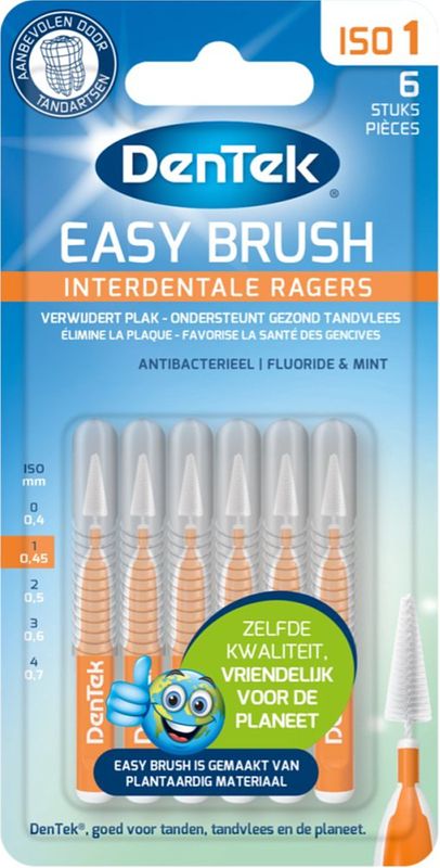 Foto van Dentek easy brush interdentale ragers iso 1