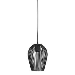 Foto van Light & living - hanglamp ø16x20 cm abby mat zwart