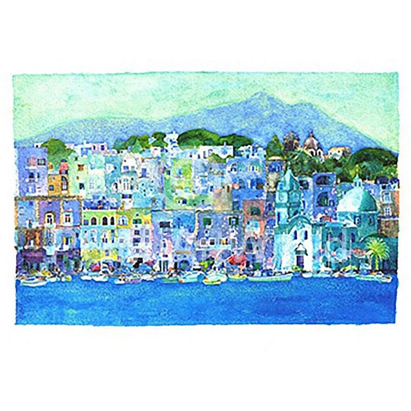 Foto van Ralf westphal - procida / kampanien kunstdruk 100x70cm