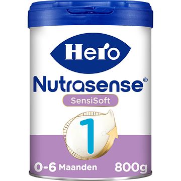 Foto van Hero nutrasense sensisoft zuigelingenvoeding 1 (06mnd) met melkvet 800g bij jumbo